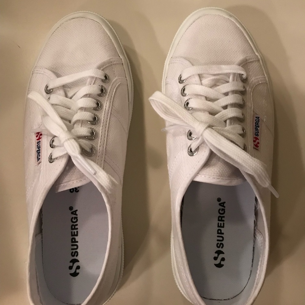 Superga White Canvas Women's Sneakers